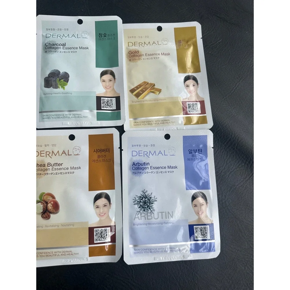 Dermal Collagen Essence Mask Sheet Variety‎ Pack 8 Count K-Beauty Skincare NIP